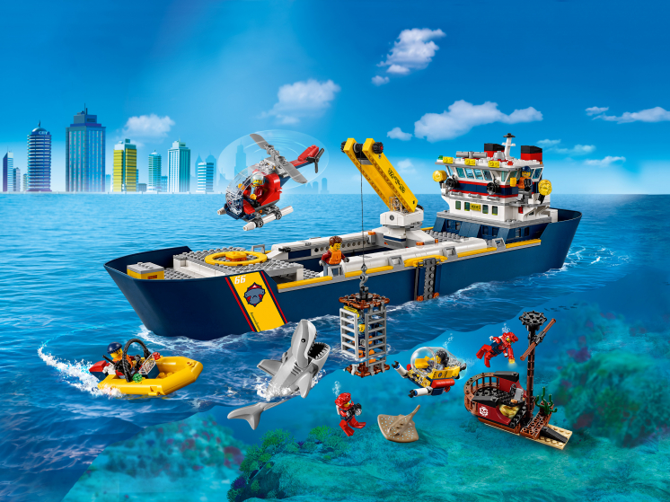 60266 Lego City - Океан: исследовательское судно