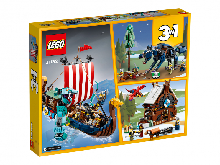 31132 Lego Creator - Корабль викингов и Мидгардский змей