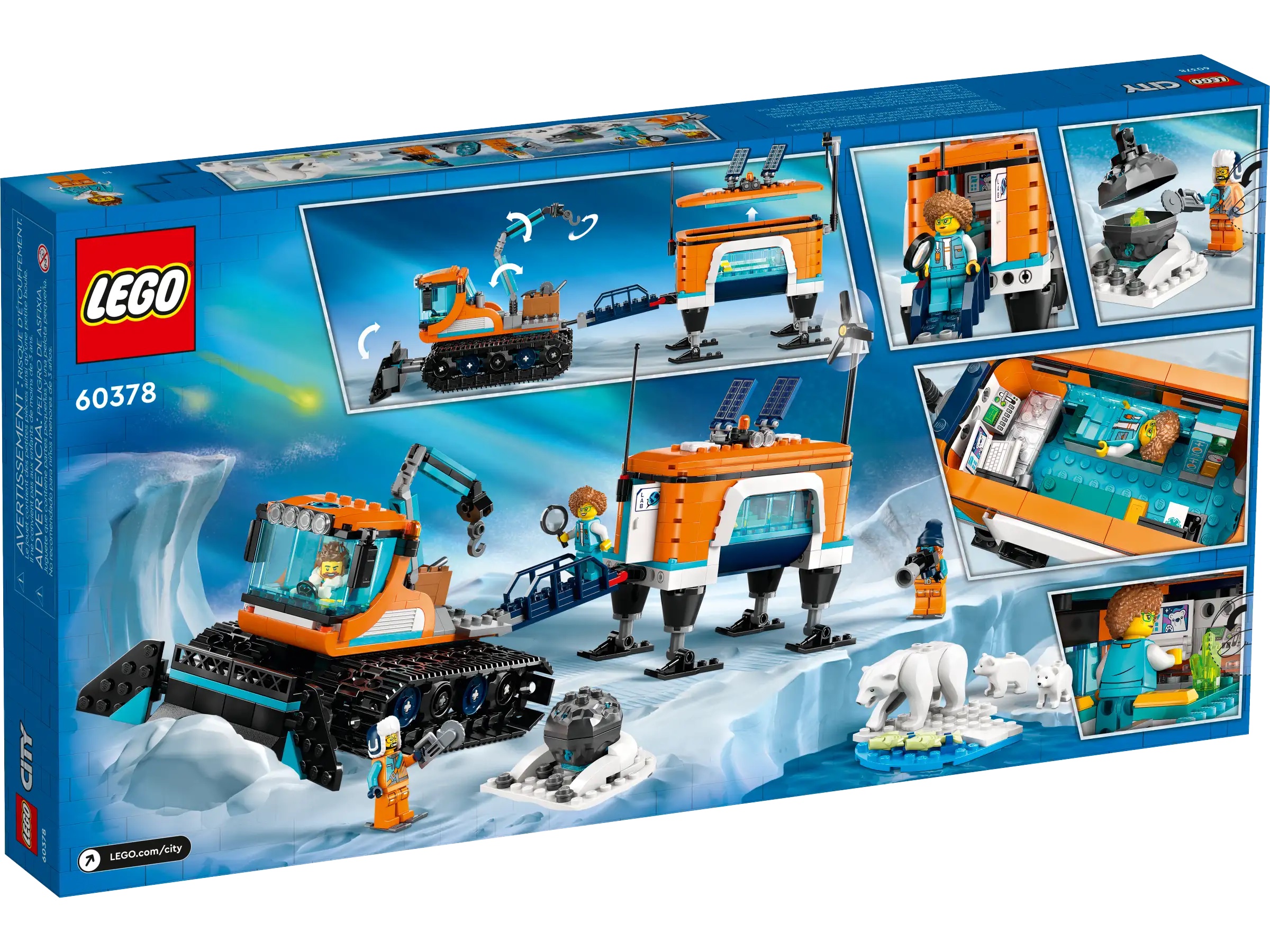 60378 LEGO City - Арктический исследовательский грузовик и передвижная лаборатория